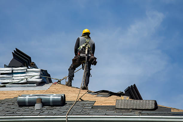 Professional Roof Installation technician working in Davilla, TX